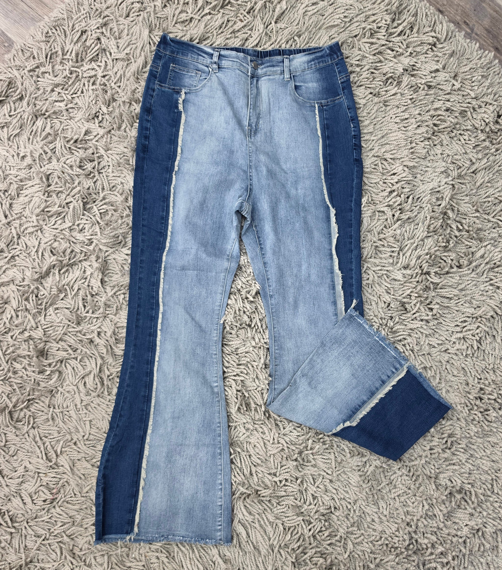 Two-Tone Trouble Jeans