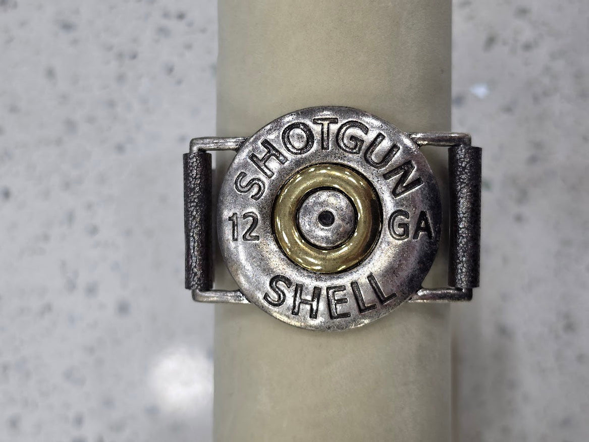 Locked & Loaded Shotgun Shell Wrap Bracelet