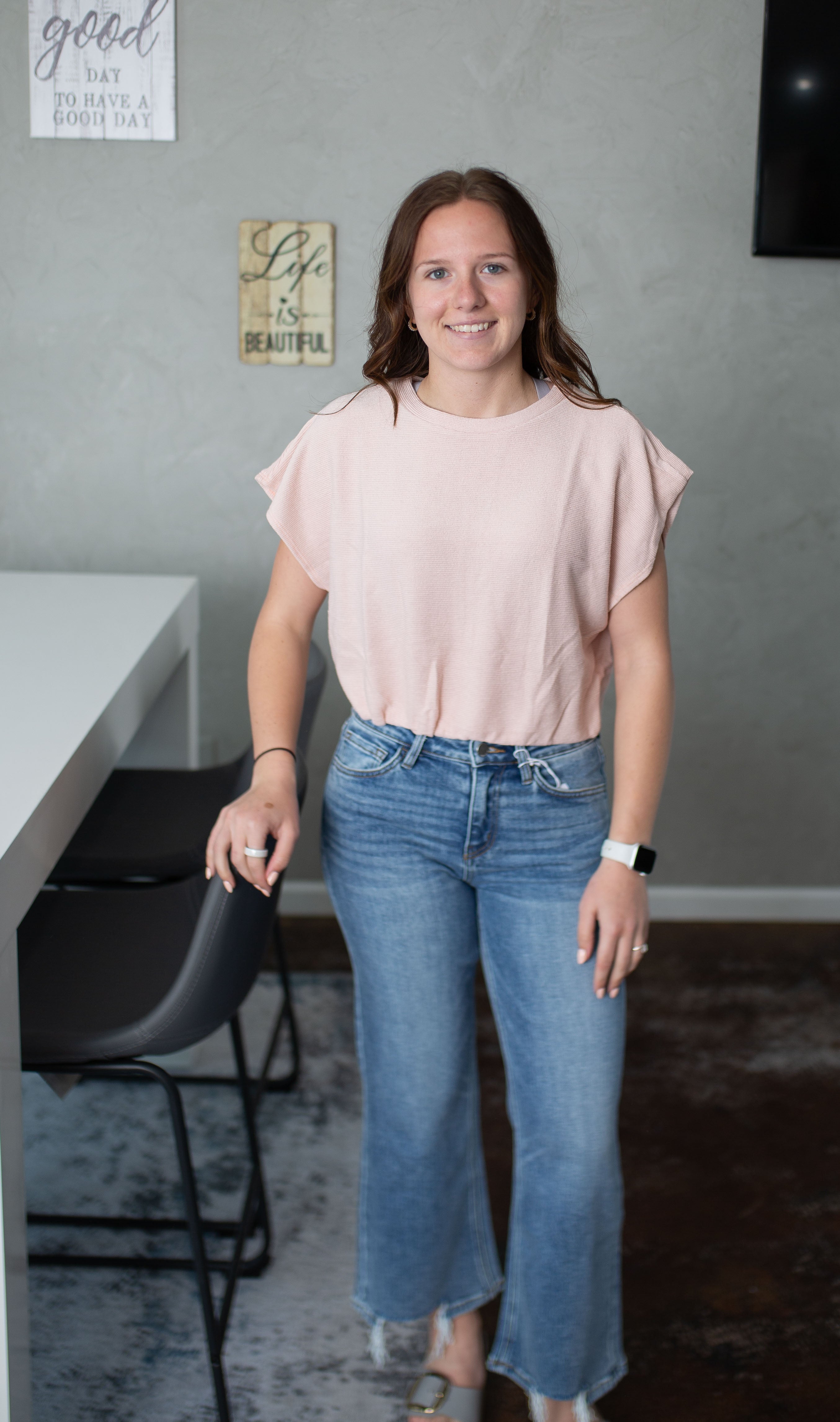 Blush Breeze Bubble Top