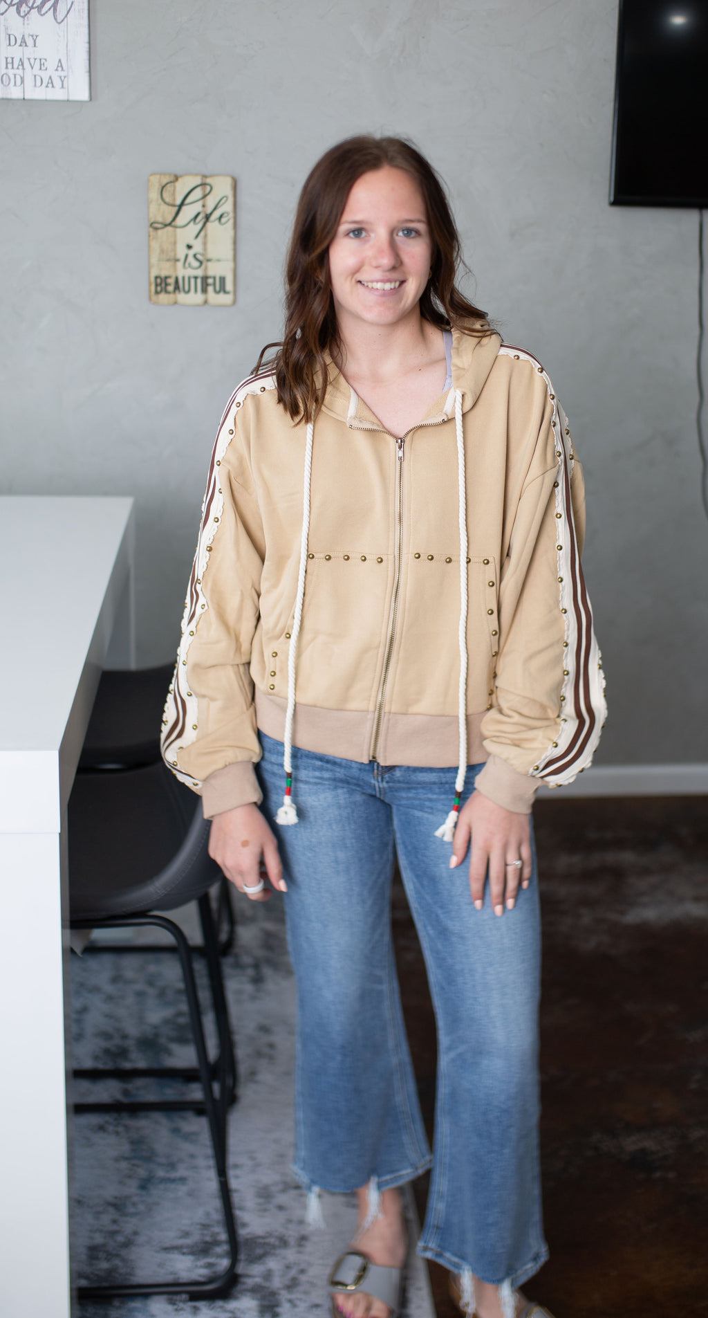 Desert Darling Zip-Up Hoodie